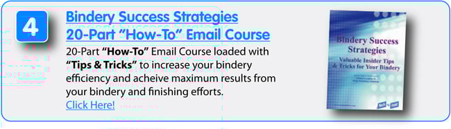 8 Free Resources from Technifold USA - Bindery Success Strategies 20 Part How-To Email Course