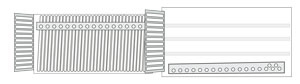 right angle folding section inline