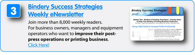 8 Free Resources from Technifold USA - Bindery Success Strategies Weekly eNewsletter