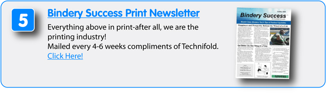 8 Free Resources from Technifold USA - Bindery Success Print Newsletter