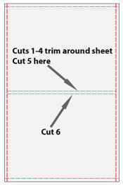 Cut Sheet Half Back Trim Square175