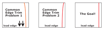 edge trim poor results