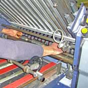 Folding machine rollers