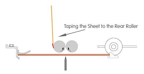 horizon fold roller tape sheet