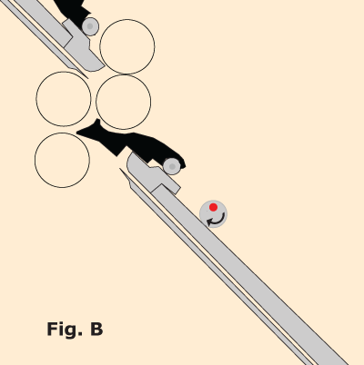 Diagram of locking the fold plate