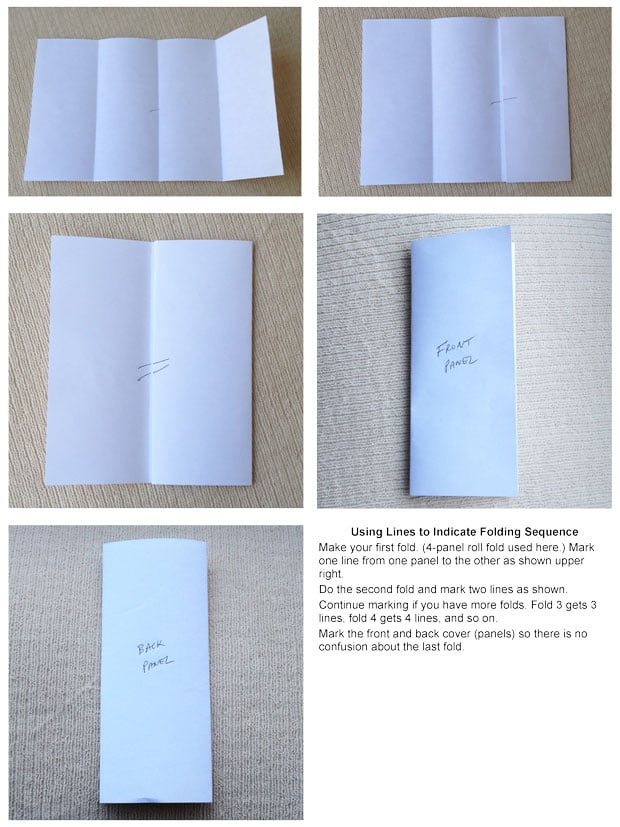 How to roll fold lines for a folding dummy for trouble-free print finishing